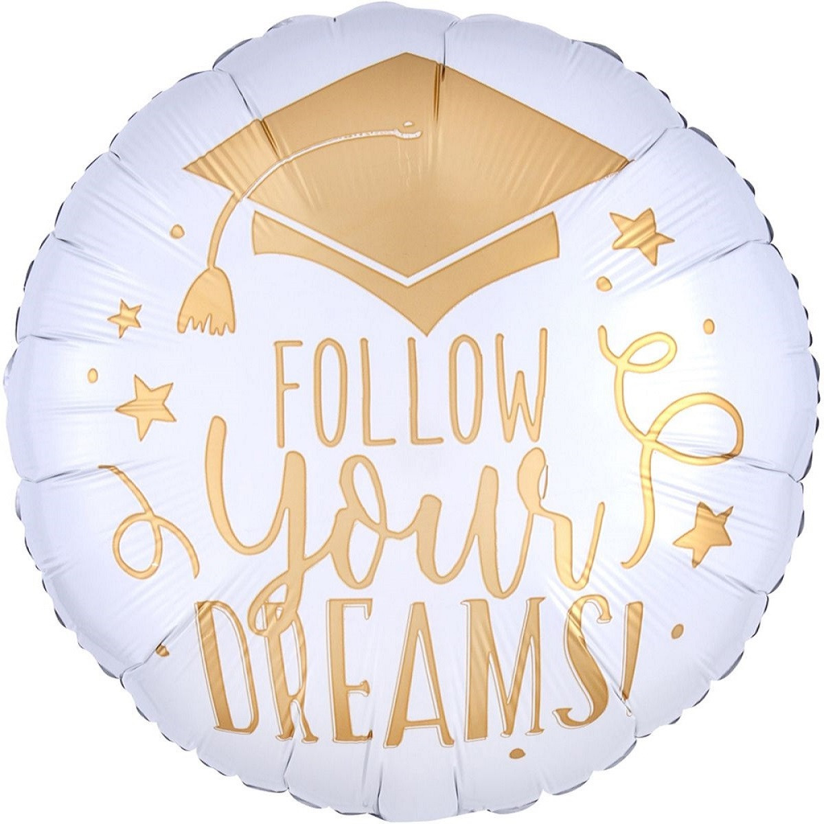 1-1011-1 Шар Круг "Follow your Dreams!" 45 см