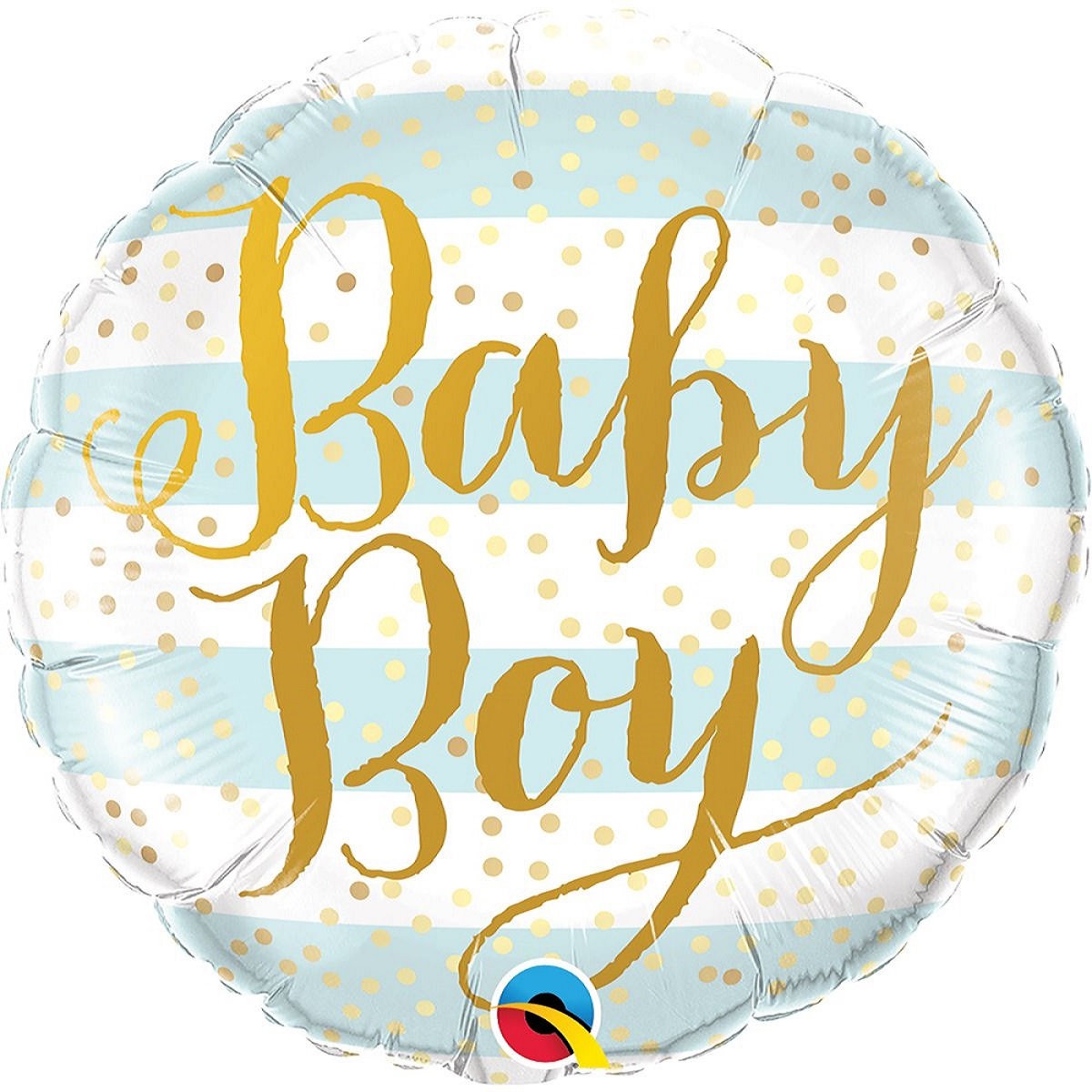 1-1074-1 Шар Круг QUALATEX "Baby boy" 45 см.