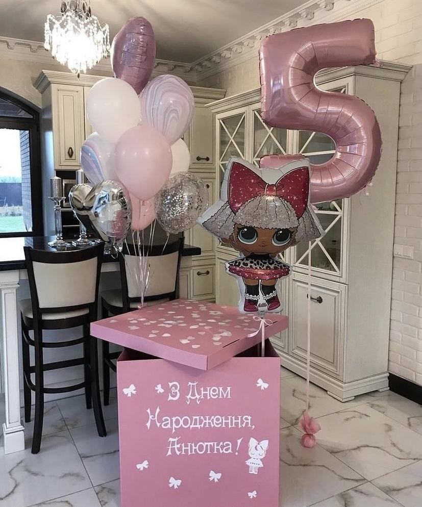 5 1 Набор воздушных шаров гелиевых "LOL"